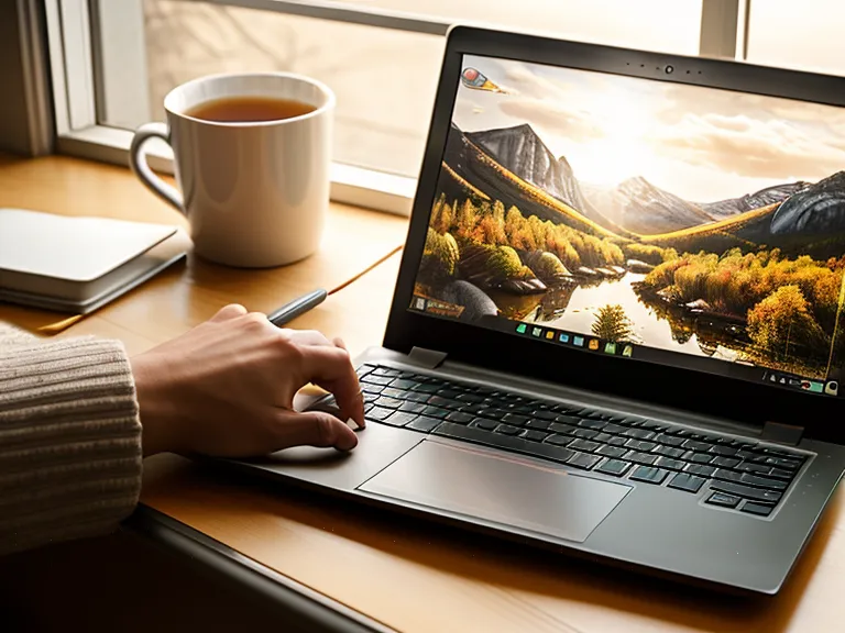 Hände beim Schreiben einer persönlichen Nachricht auf einer Laptop-Tastatur